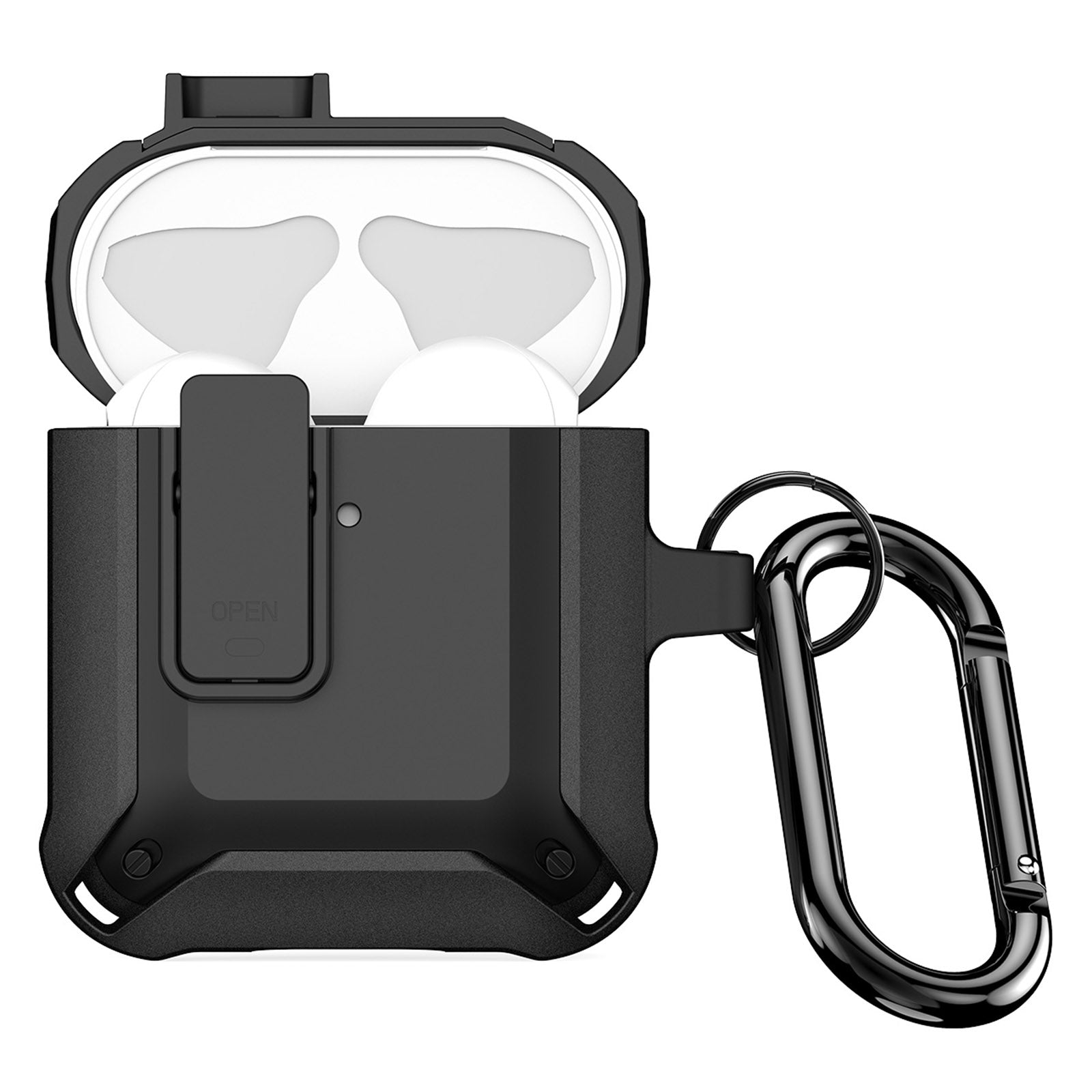 DUX DUCIS PECO Series for Apple AirPods with Charging Case (2016) / (2019) / AirPods with Wireless Charging Case (2019) Secure Lock Cover DUX DUCIS PECO Series for Apple AirPods with Charging Case (2016) / (2019) / AirPods with Wireless Charging Case (2019) Secure Lock Cover